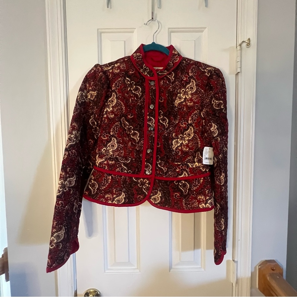 NWT Free People Quilted Paisley Blazer - Picture 7 of 11